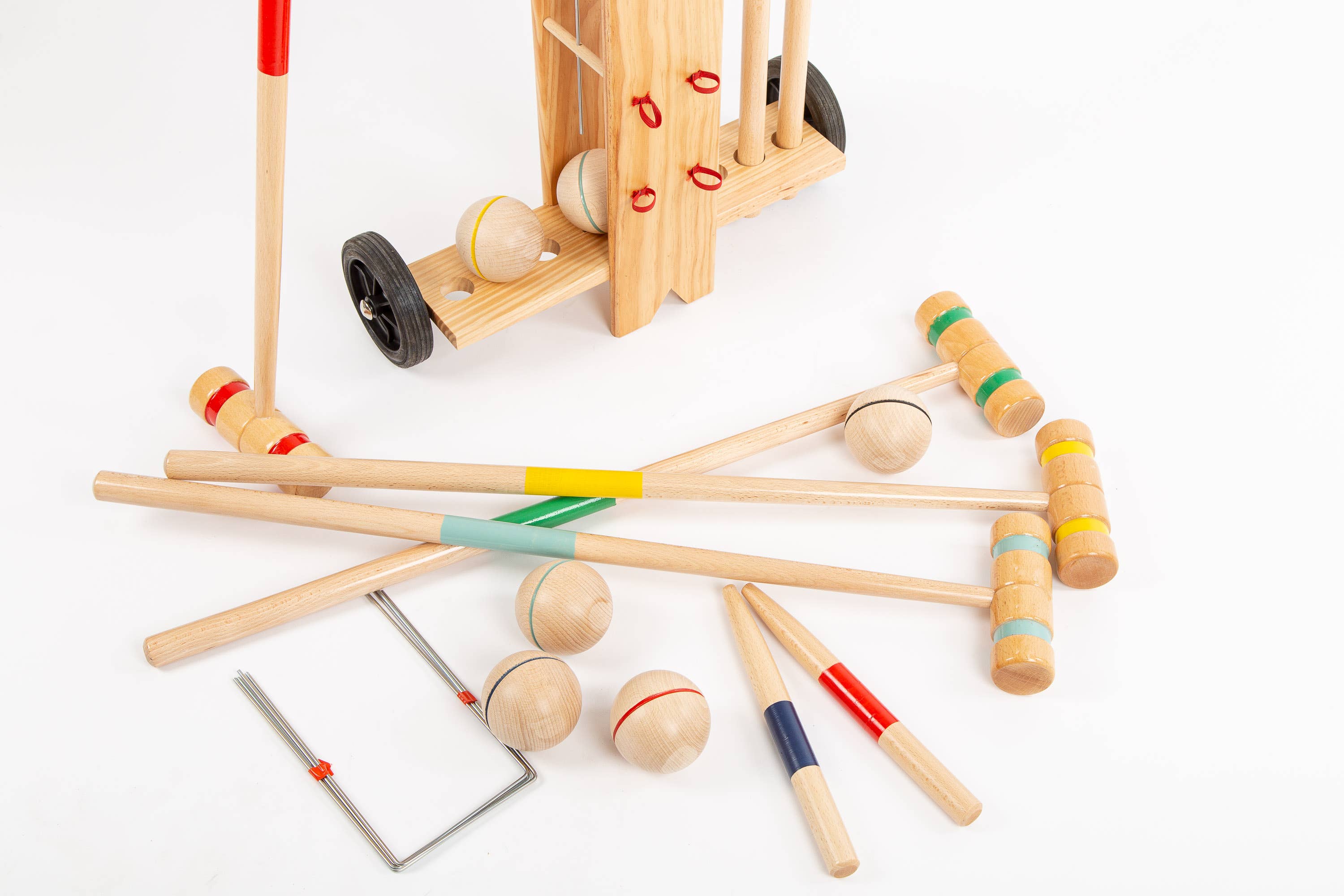 MORA PLAY - Wholesale Sporting Accessories - Croquet game in wooden trolley - 6 players5