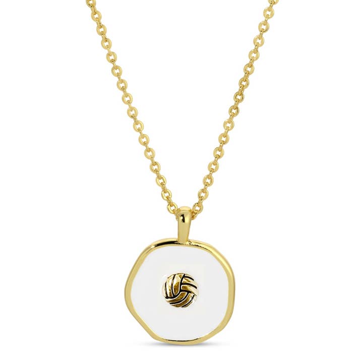 Splendid Iris - Wholesale Pendant/Charm Necklace - Spike! Volleyball Pendant Necklace