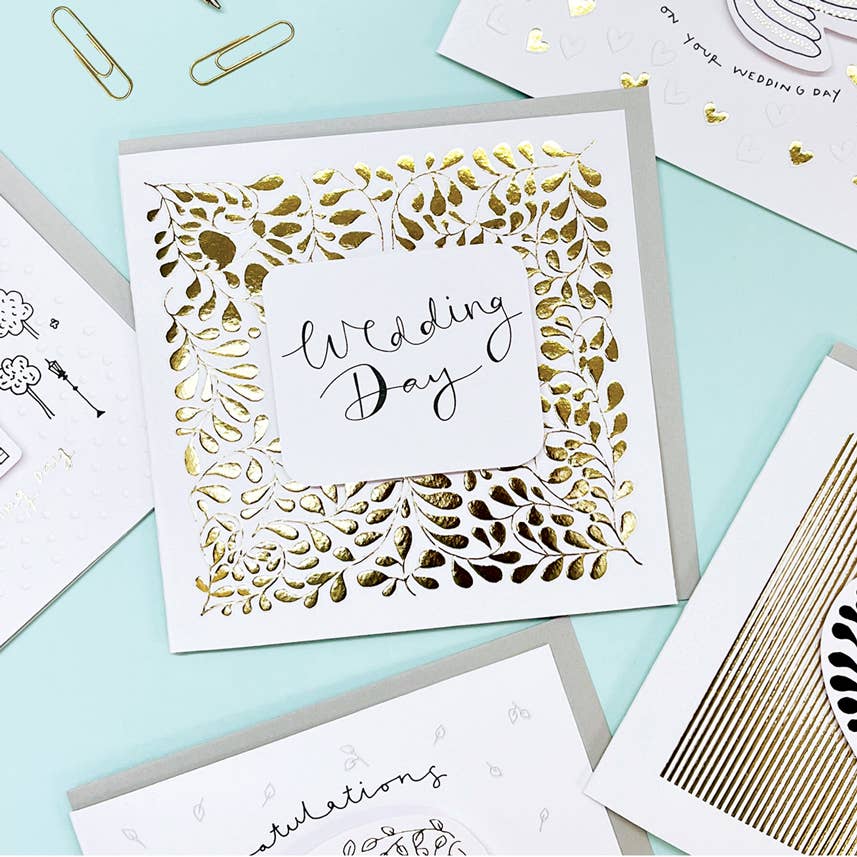 Rachel Ellen Designs – wholesale Wedding card – Paper Treasures - Wedding Day Greetings Card1