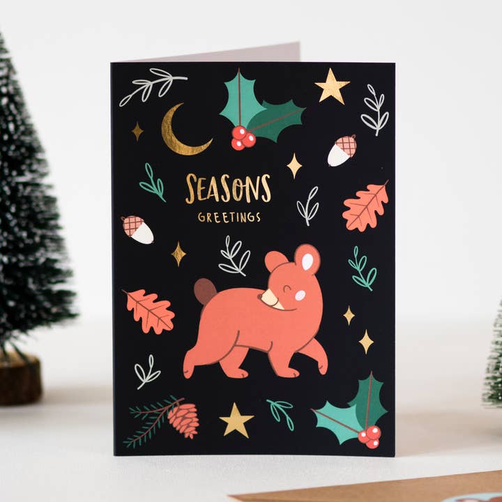 Bear Julkort för wholesale av Mila made