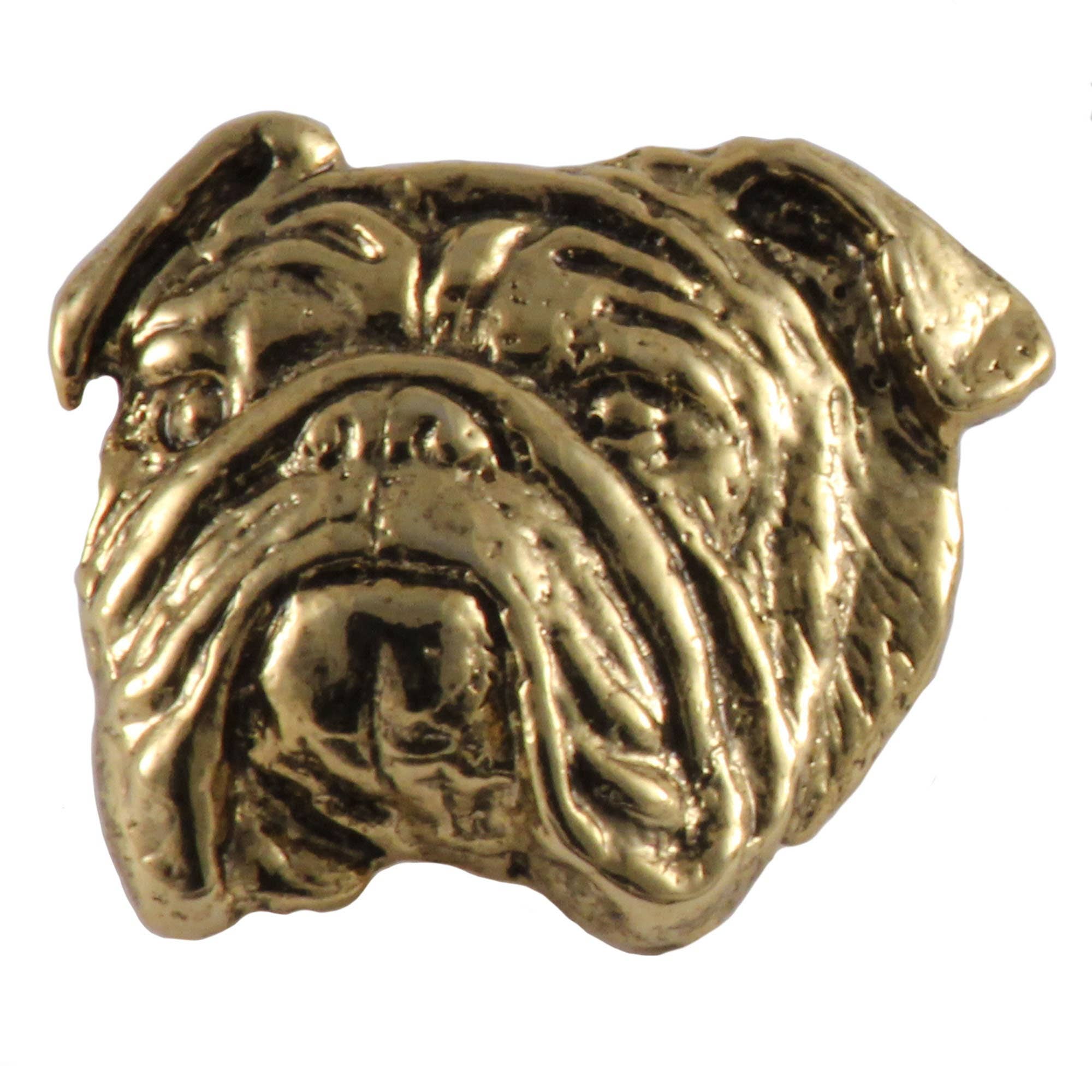 Creative Pewter Designs - Vendita all'ingrosso Spilla da bavero - Spilla o magnete in peltro Bulldog inglese D0724