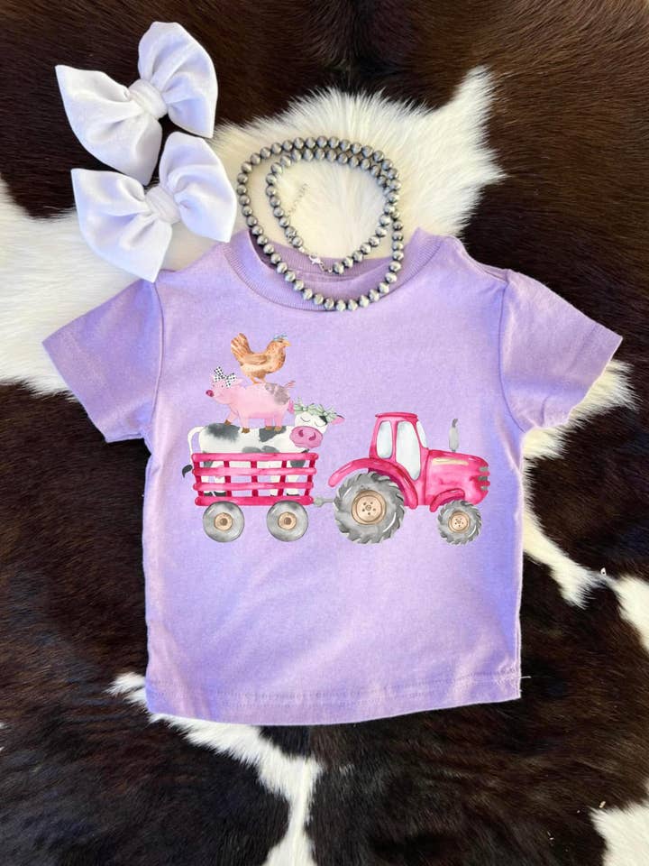 Animais de quinta trator cor-de-rosa por atacado de Buckin Baby Wholesale