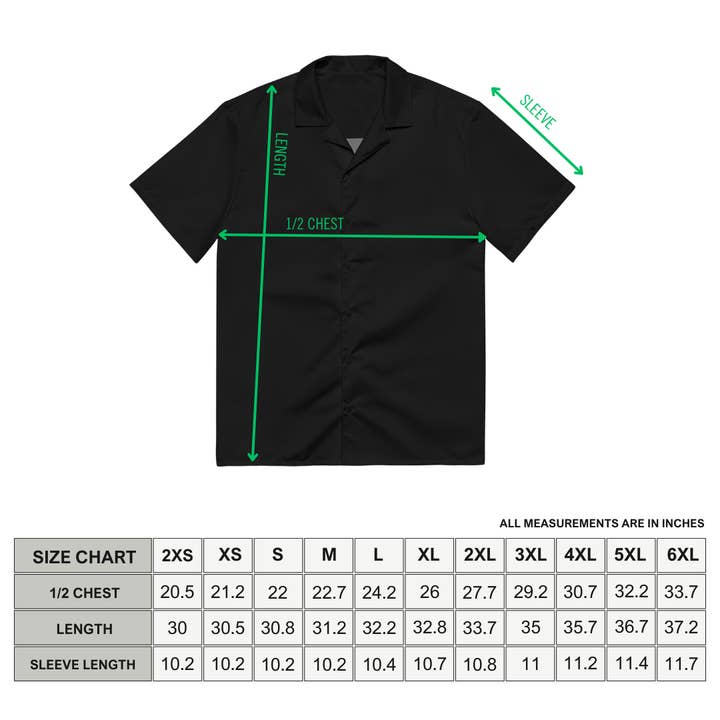 Goth Cloth Co. - Wholesale Button Down Shirt - Unisex - Batty Blackout Button-Up Shirt6