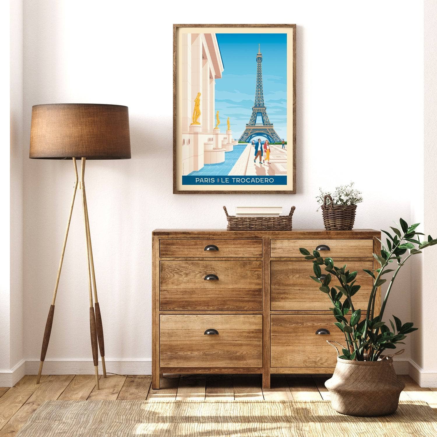 Olahoop Travel Posters - Wholesale Poster - Vintage Travel Poster City Paris France | Trocadero Square1