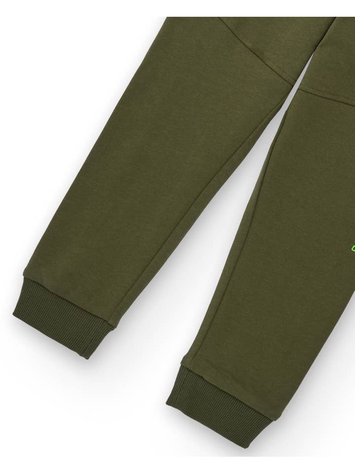 tuc tuc - Wholesale Pants - Kids - Children's jogger pants in green with black details and text3