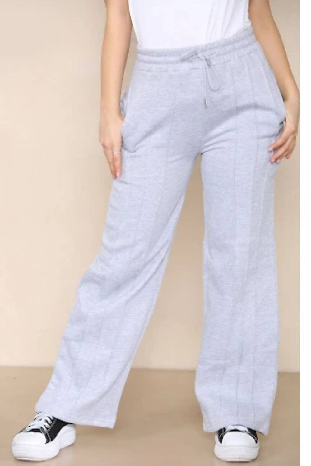 J5FASHION - Wholesale Athletic Sweatpants/Joggers - Women's - 3 SEEM WIDE LEG JOGGER2