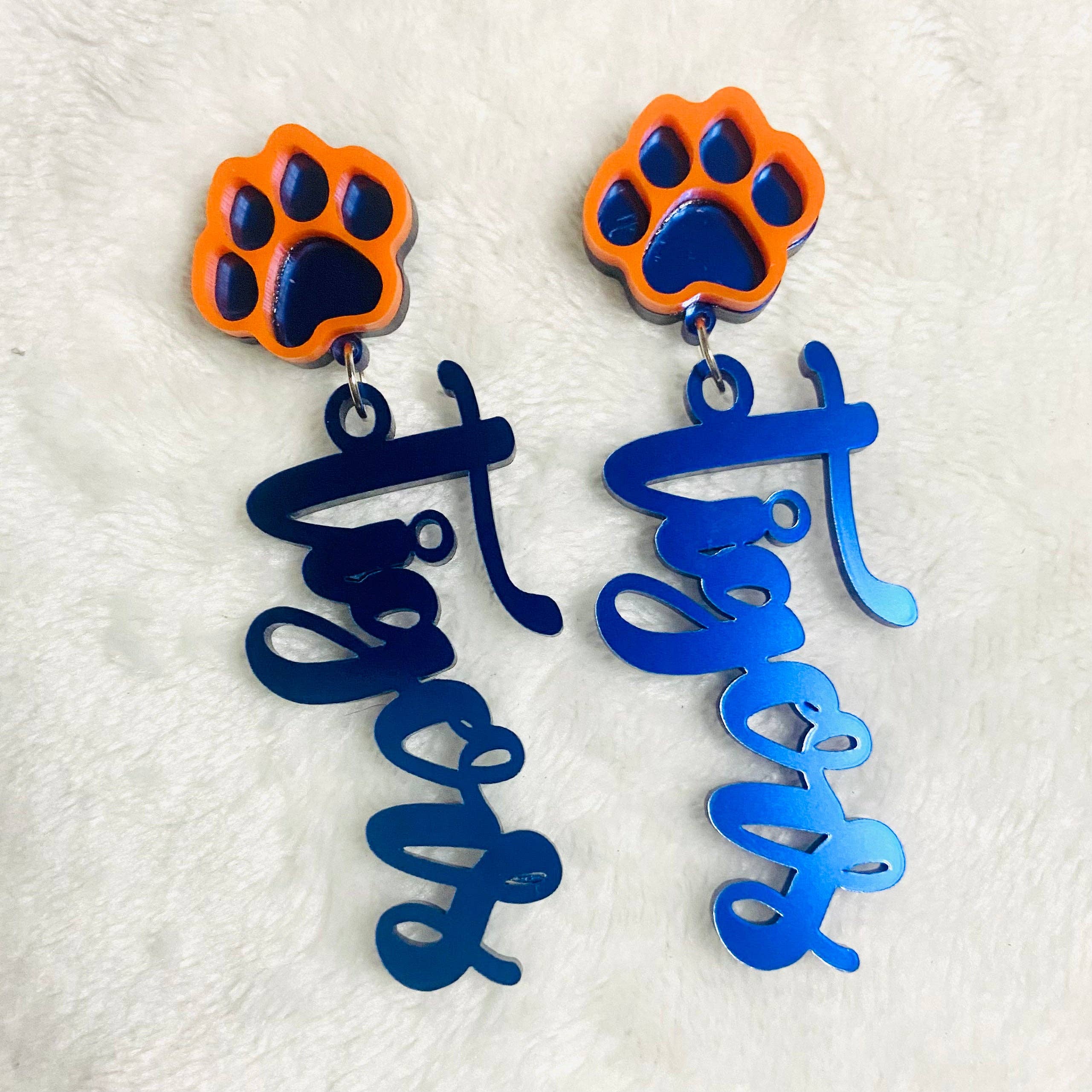 D and M’s Enterprise, LLC - Wholesale Dangle Earrings - Auburn Tigers1