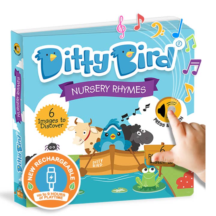 Ditty Bird Sound Book:Nursery Rhymes - Kids BESTSELLER USB-C for wholesale by DITTY BIRD - UK