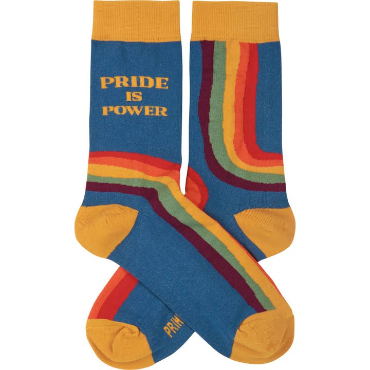 Primitives by Kathy - Wholesale Socks - Unisex - Pride Is Power Socks1
