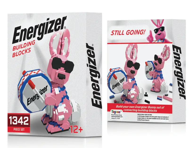 Brand Partners Group - Venta al por mayor Juegos de construcción - Niños - Bloques de Construcción Energizer Bunny - Set de 1342 Piezas0