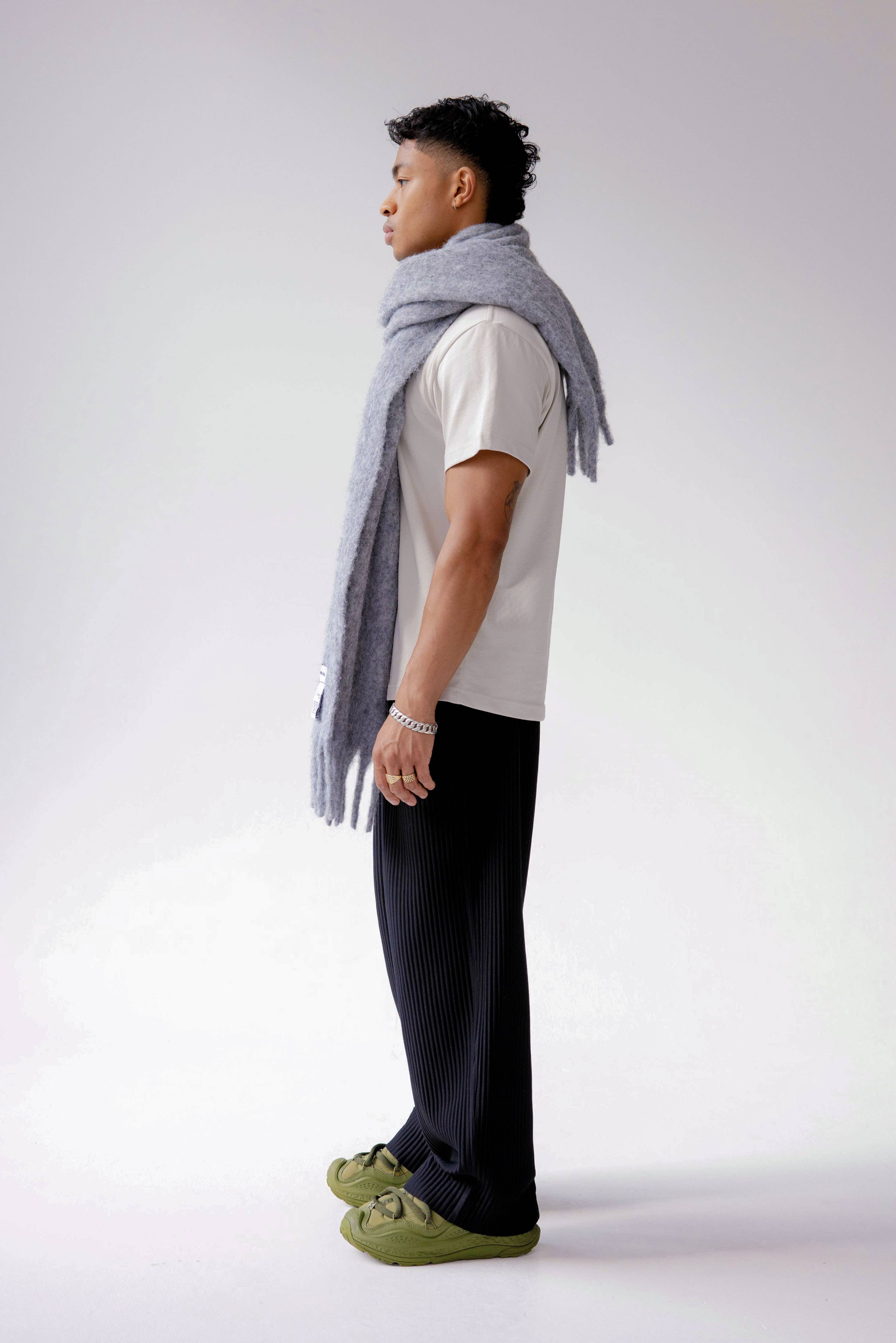 ARCTIC FOX & CO. - Vendita all'ingrosso Sciarpa - Donna - La Sciarpa Reykjavik con Lana RWS - Grigio - AW259