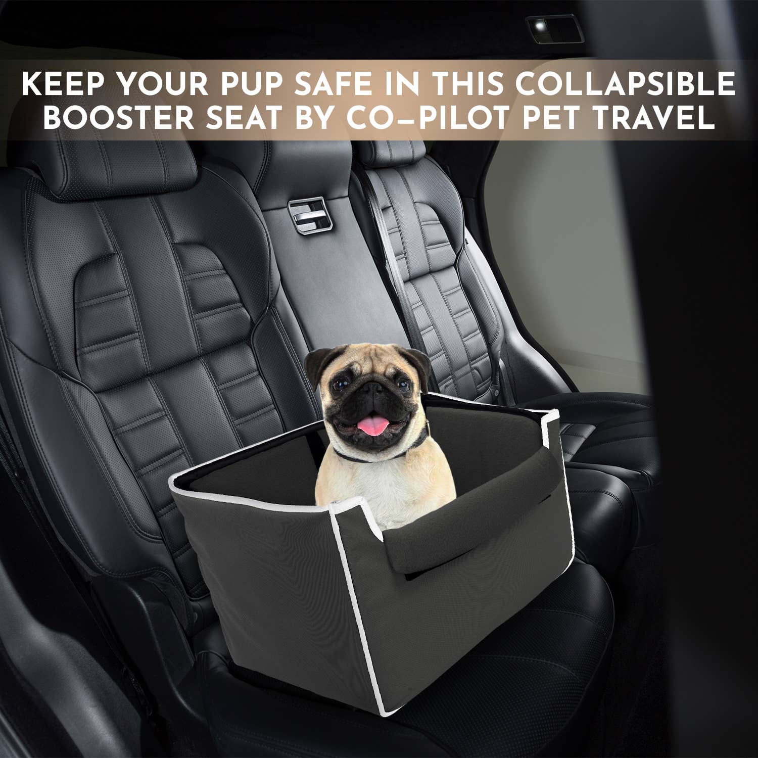 Precious Tails - Wholesale Pet Carrier - Cat/Dog - Co-Pilot Pet Collapsible Car Booster Seat9
