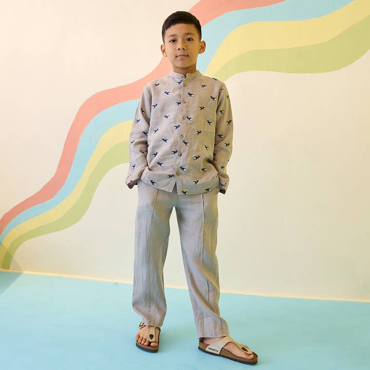 Rio Plain Linen Pants for wholesale by Tierra