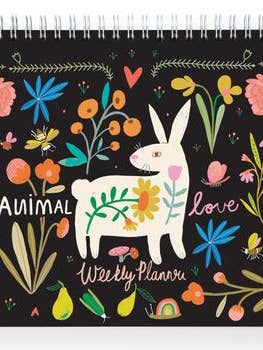 Animal love Weekly Planner for wholesale by ecojot