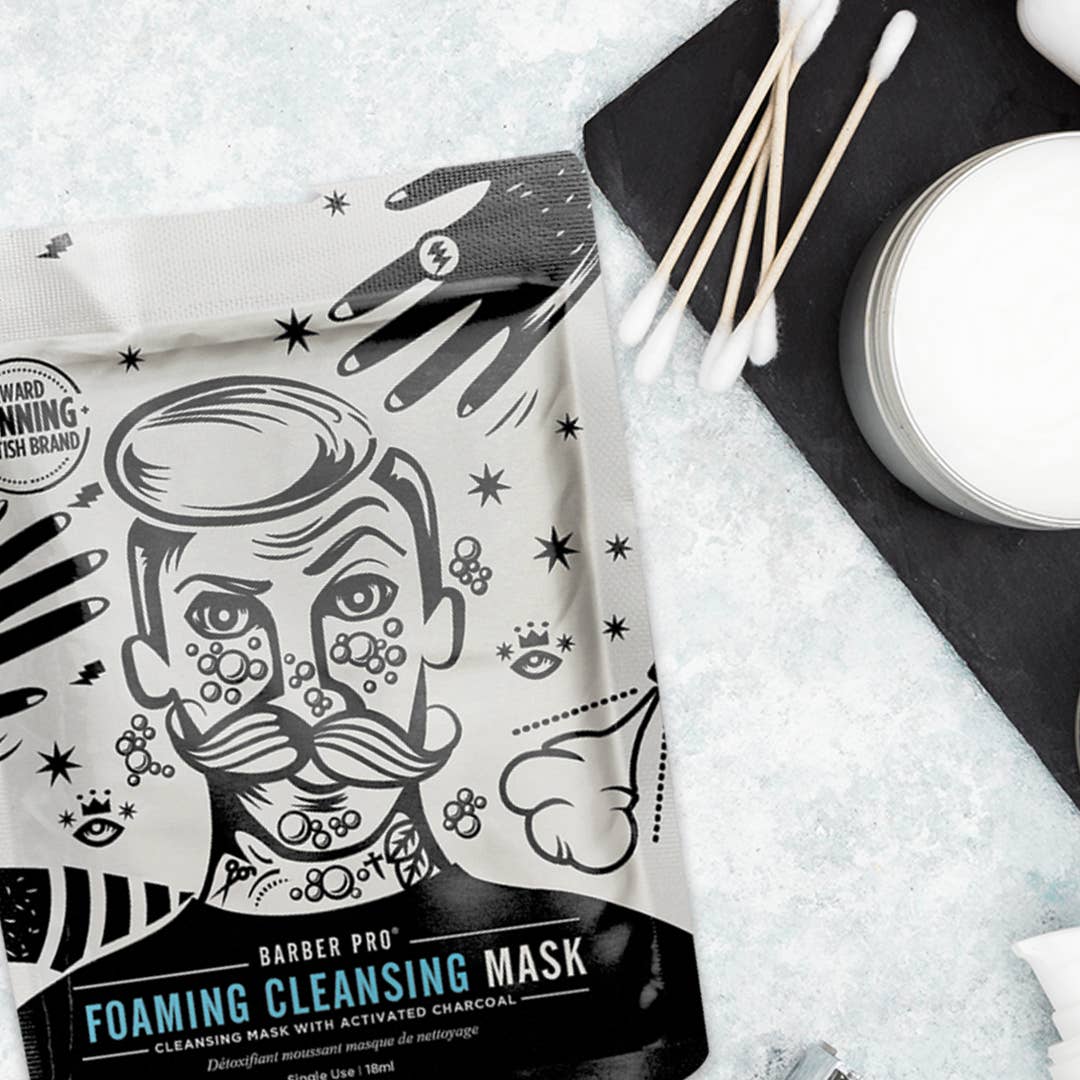 BARBER PRO – wholesale Skincare face mask – Men’s – BARBER PRO Foaming Cleansing Mask5