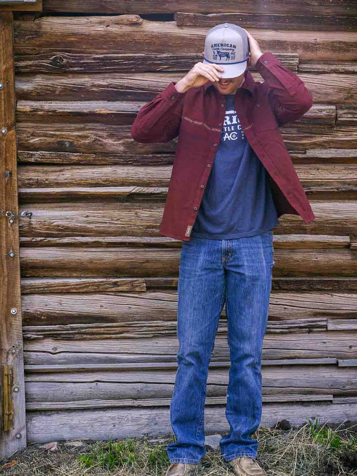 American Cattle Co - Wholesale Button Down Shirt - Men's - The Dustoff Chamois2