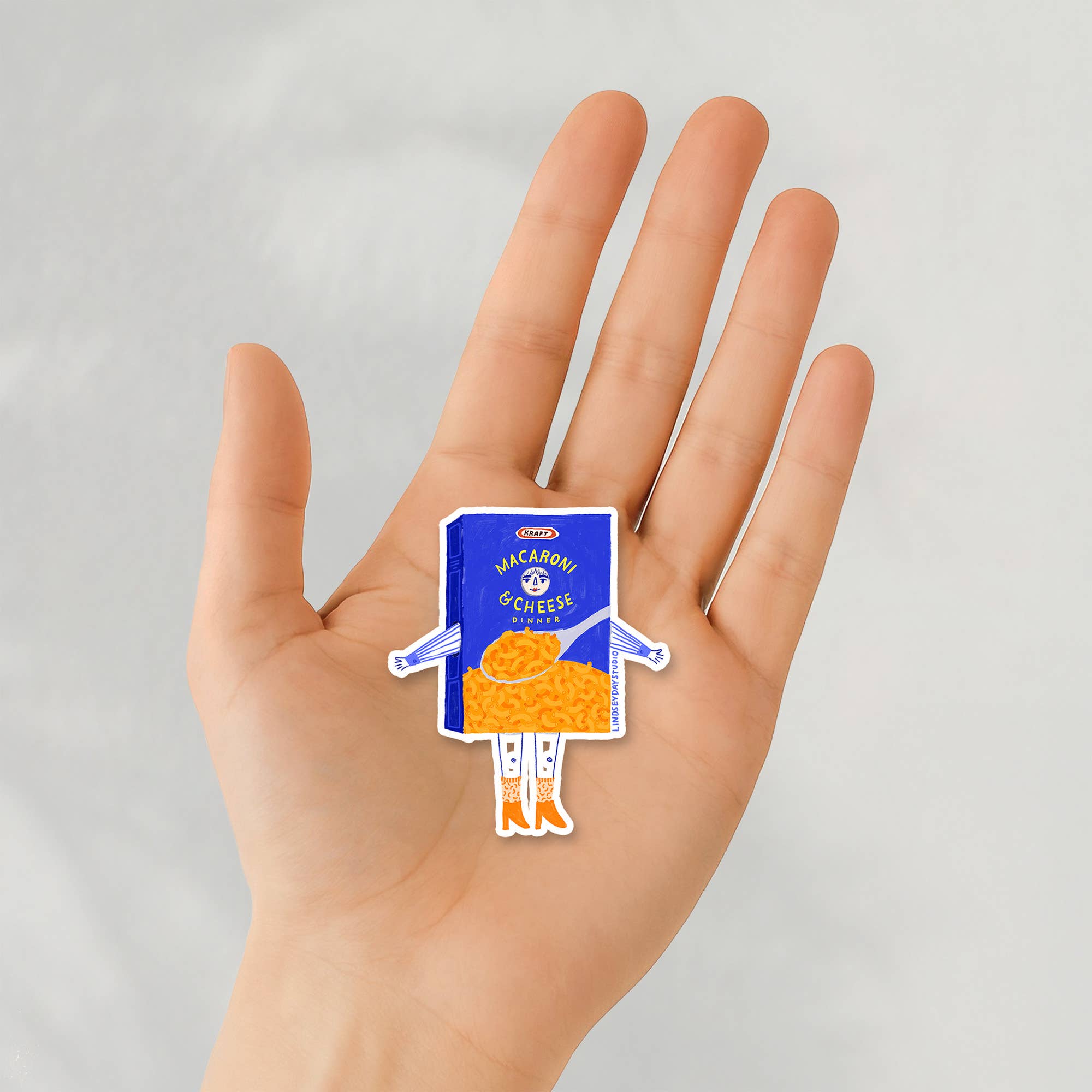 Lindsey Day Studio - Vente Autocollant - Autocollant Maggie Mac N' Cheese, Autocollant drôle, Autocollant alimentaire9