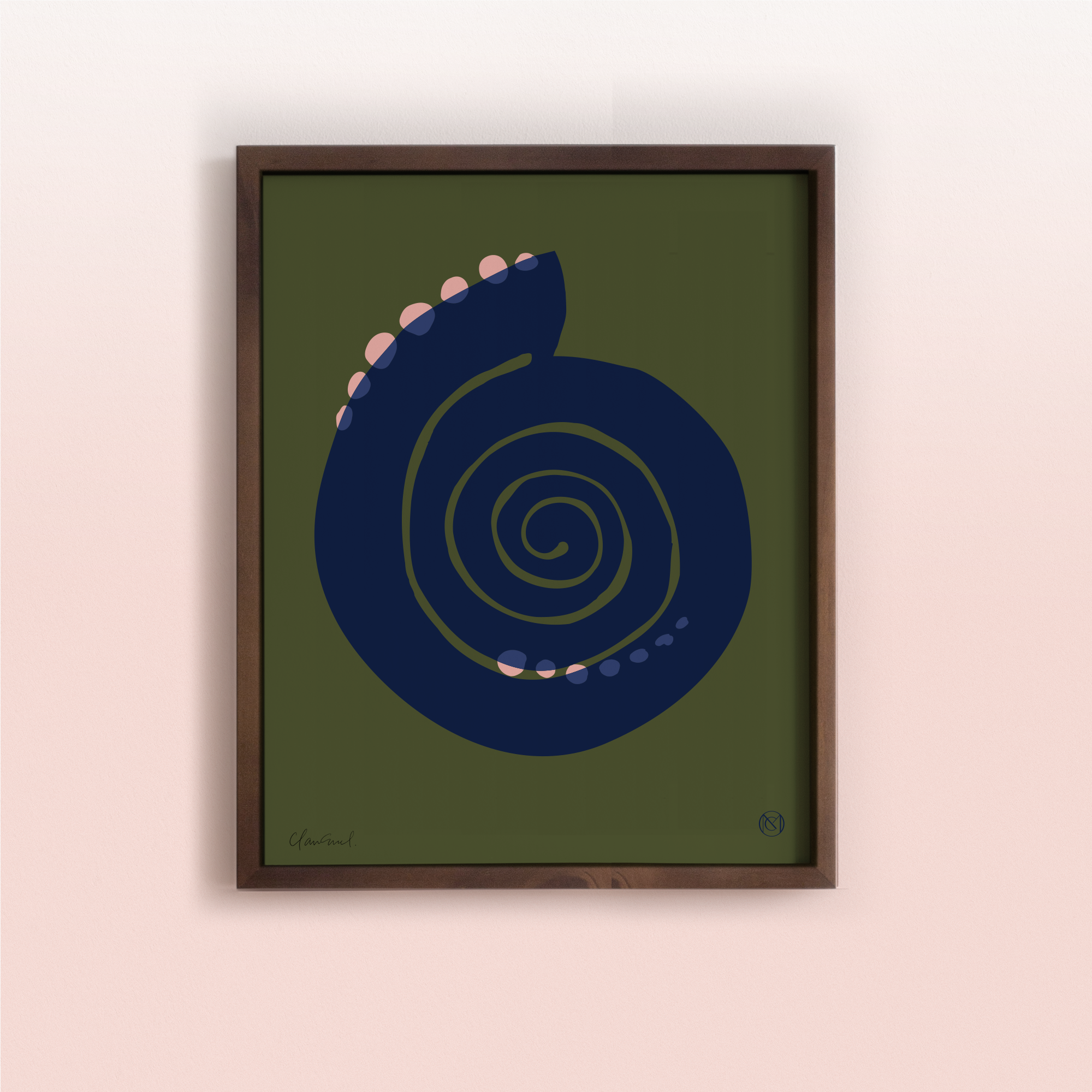 Common Modern - Wholesale Art Print - La Coquille Handmade Screen Print  | 40 x 50cm Poster1