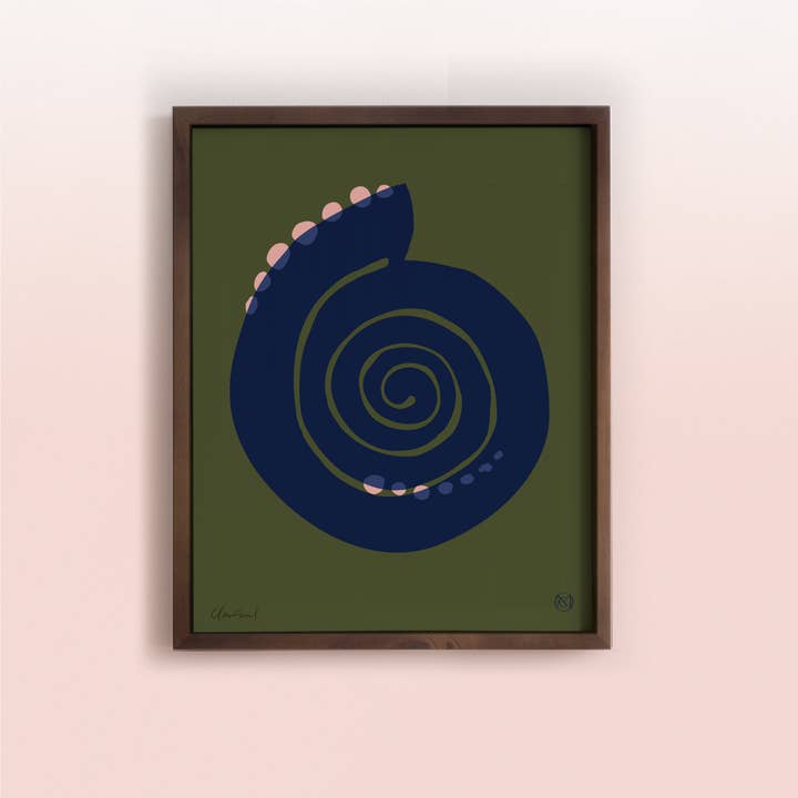 Common Modern - Wholesale Art Print - La Coquille Handmade Screen Print | 40 x 50cm Poster1