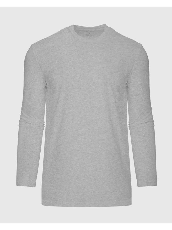 True Classic - Wholesale T-Shirt - Men's - Heather Gray Tall Long Sleeve T-Shirt1