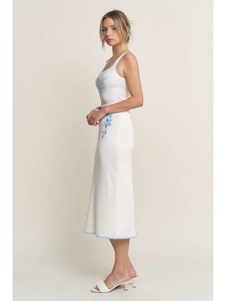 Hersy - Wholesale Dress - Women's - HQD0105 - BOTANIQUE EMBROIDERED MIDI DRESS10