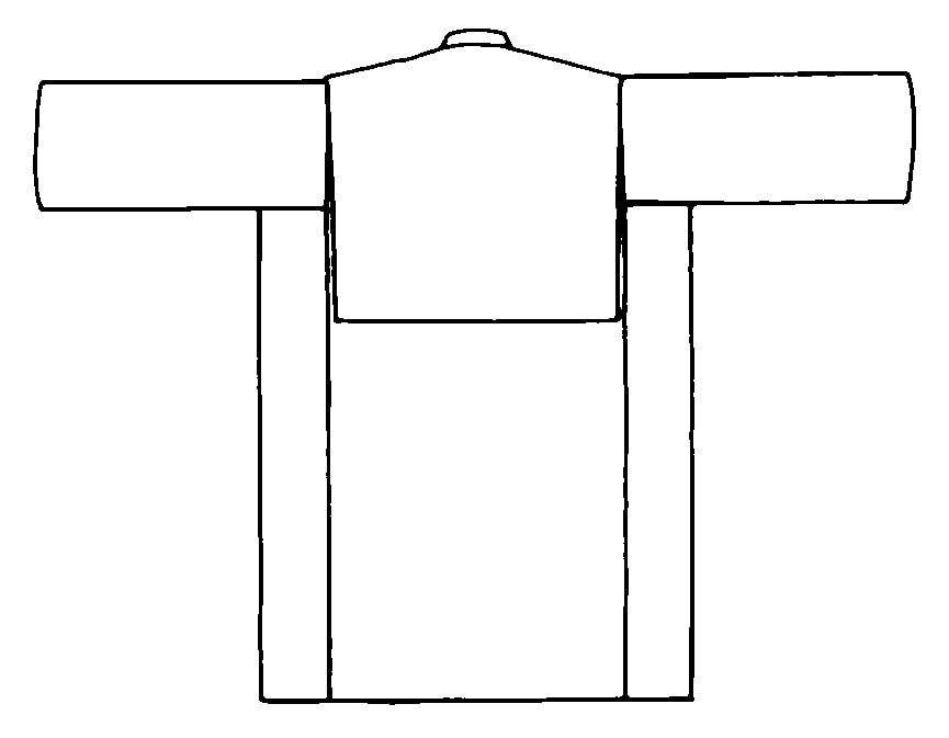 Folkwear – Großhandel Bastel-Nähset – 150 ungarische Szur - Schnittmuster5