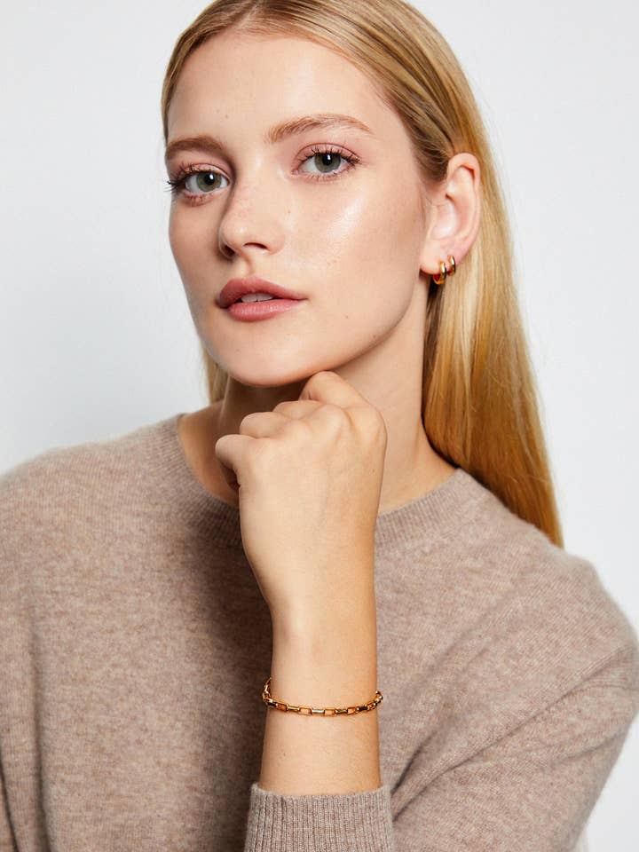 Aria Everyday Mini Huggie Hoop Earrings for wholesale by Maudella