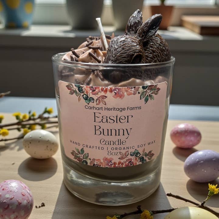 Easter Bunny Candle for wholesale by Carhart Heritage Farms