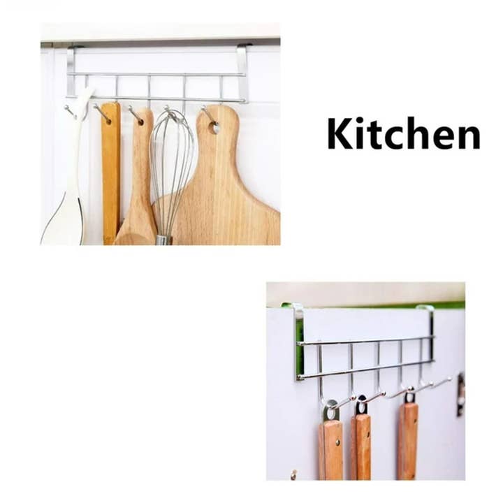 Tsyware - Wholesale Kitchen Storage/Organizer - 5 Hook Over The Cabinet Door Hooks Kitchen Rack Space Saving