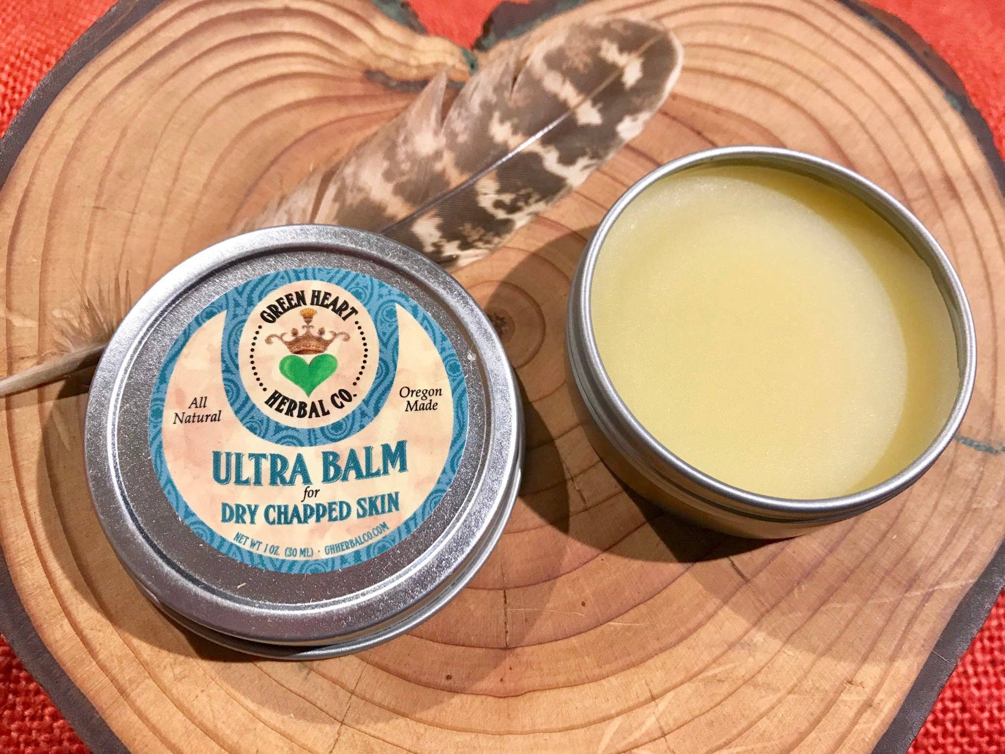Green Heart Herbal Co. - Vente Crème/baume/pommade cicatrisante - Ultra Balm - Peaux sèches et gerçées/baume naturel pour les lèvres2