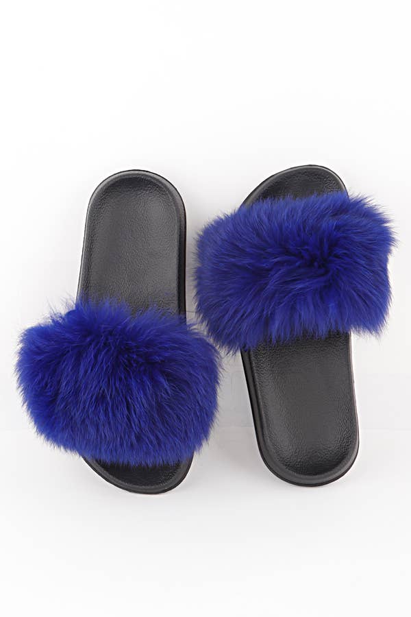 3AM BY H&D ACCESSORIES - Wholesale Slippers - Women's - Fox Fur Slippers7