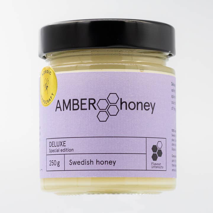 Miel Premium Deluxe Ámbar Sueca 250 g para venta al por mayor de Amber Honey