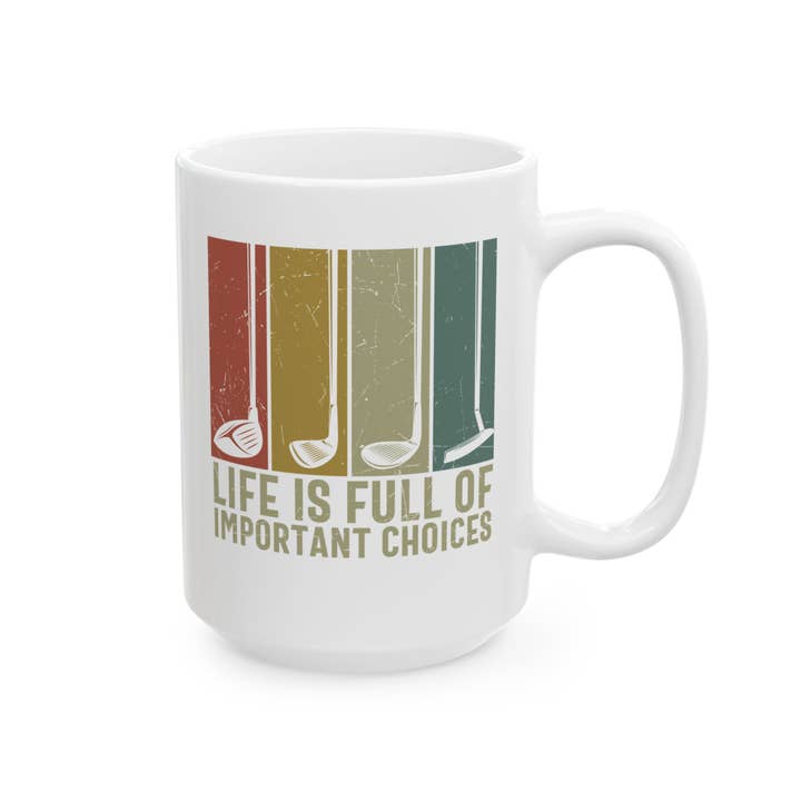 Laughable Printables - Wholesale Coffee Mug - Funny Golf Mug, Golf Club Gift, Sports Humor, Golfer Cup3