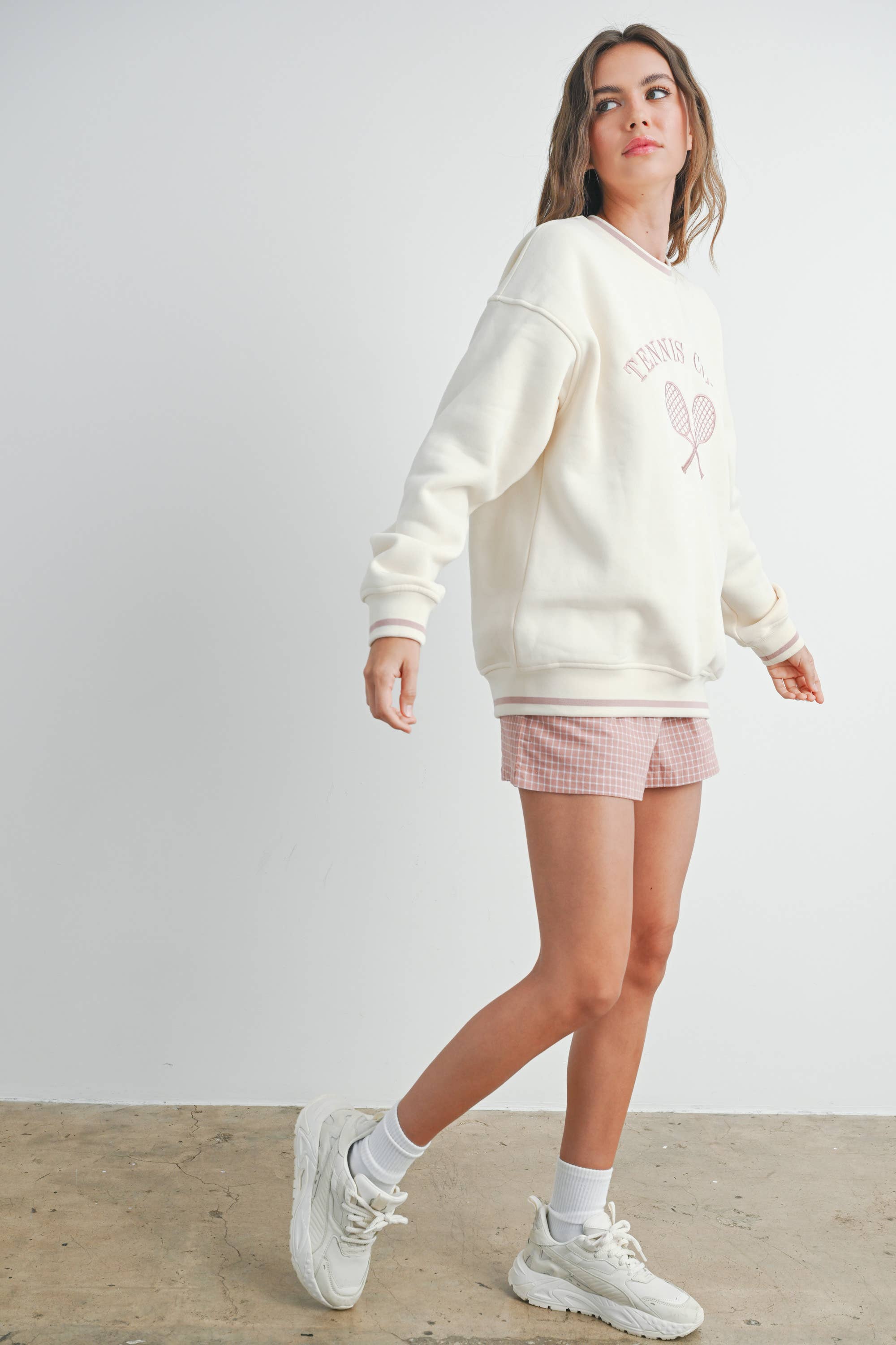 BUTTERMELON - Vendita all'ingrosso Pantaloncini - Donna - Shorts a quadretti con coulisse elastica - BMP745016