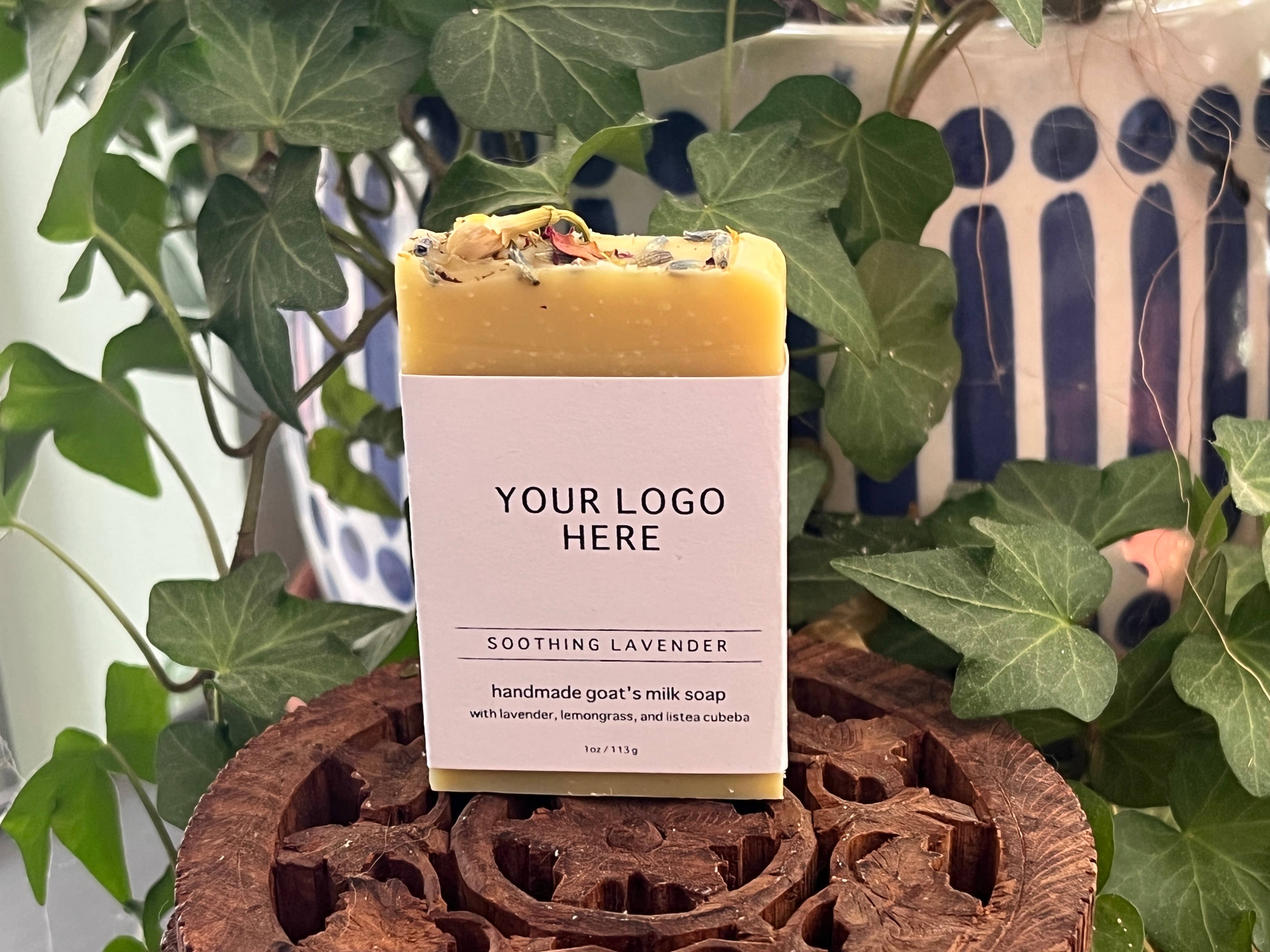 Old Factory Soap + Parousia Perfumes - Wholesale Bar Soap - Private Label Goats Milk Soap Style 2 - 1 oz SAMPLE SIZE3