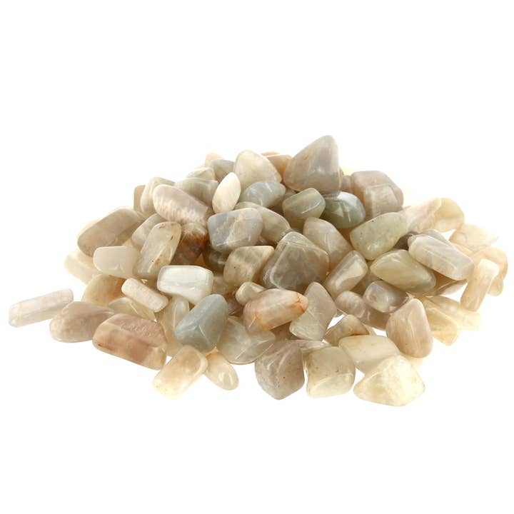 500 g de pedra rolada extra de pedra-da-lua de Madagascar por atacado de Artisans de Madagascar