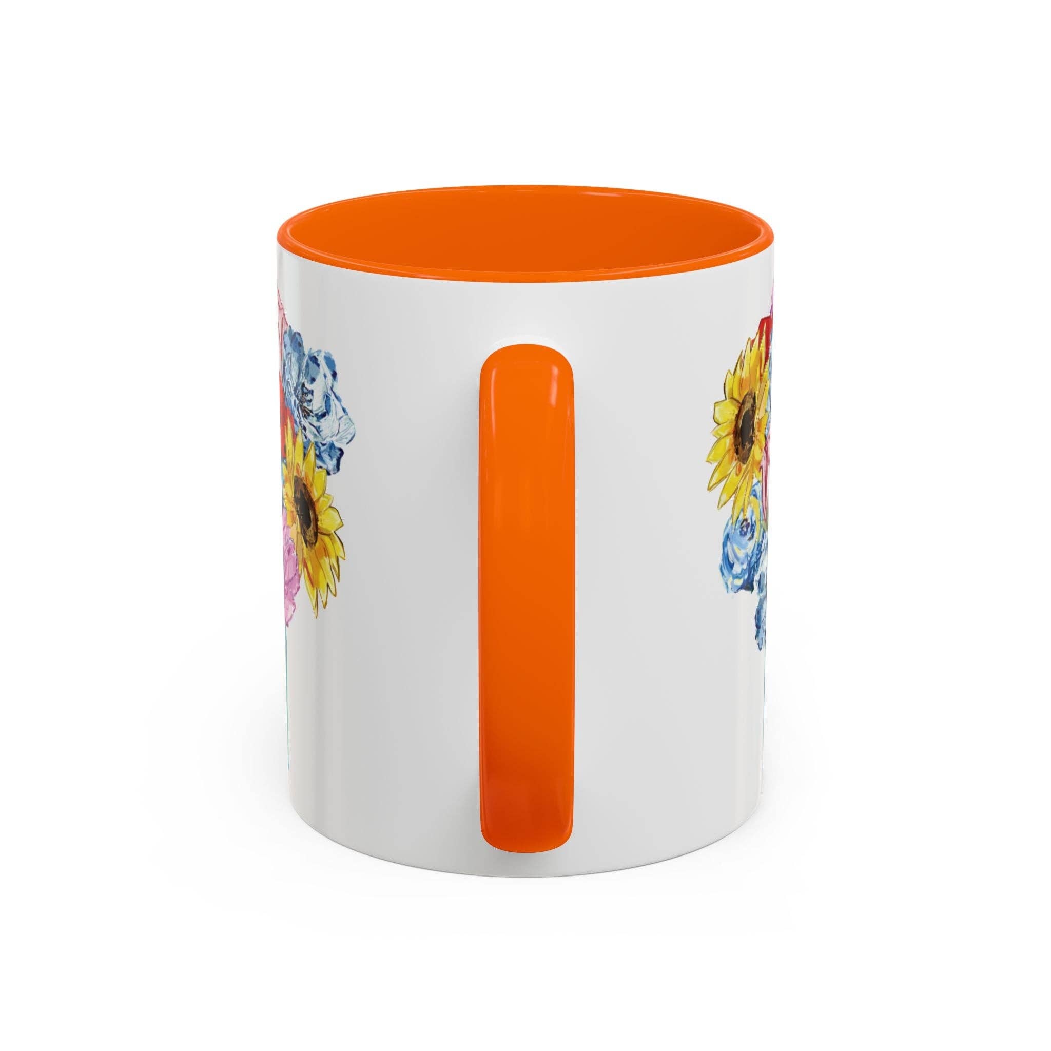 Blue Cava - Wholesale Coffee Mug - Spring Floral Mason Jar Two Tone Ceramic Mug - 11 oz & 15 oz28