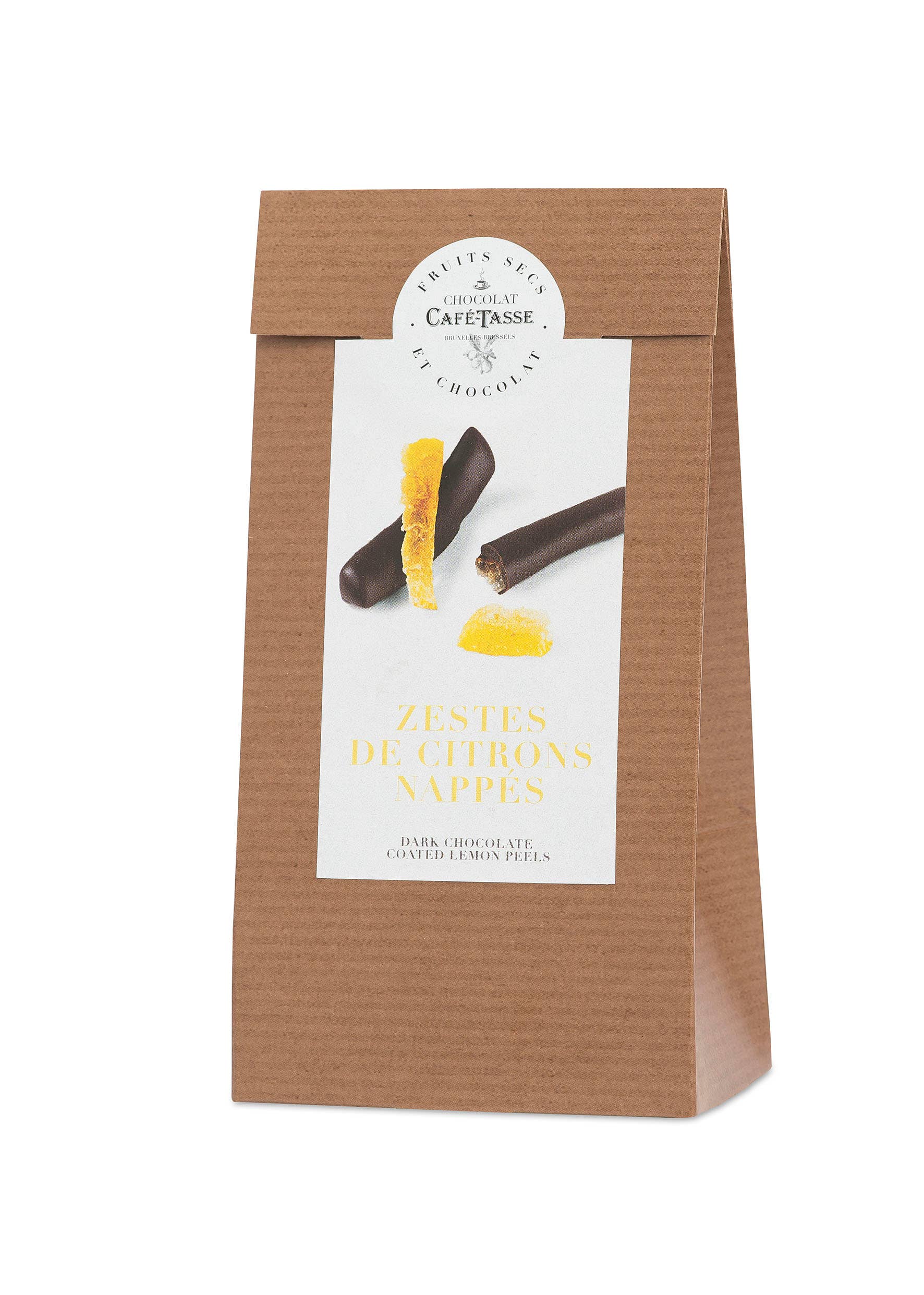 Café-Tasse - Wholesale Chocolate Covered Sweets - Dark chocolate-coated citronettes0