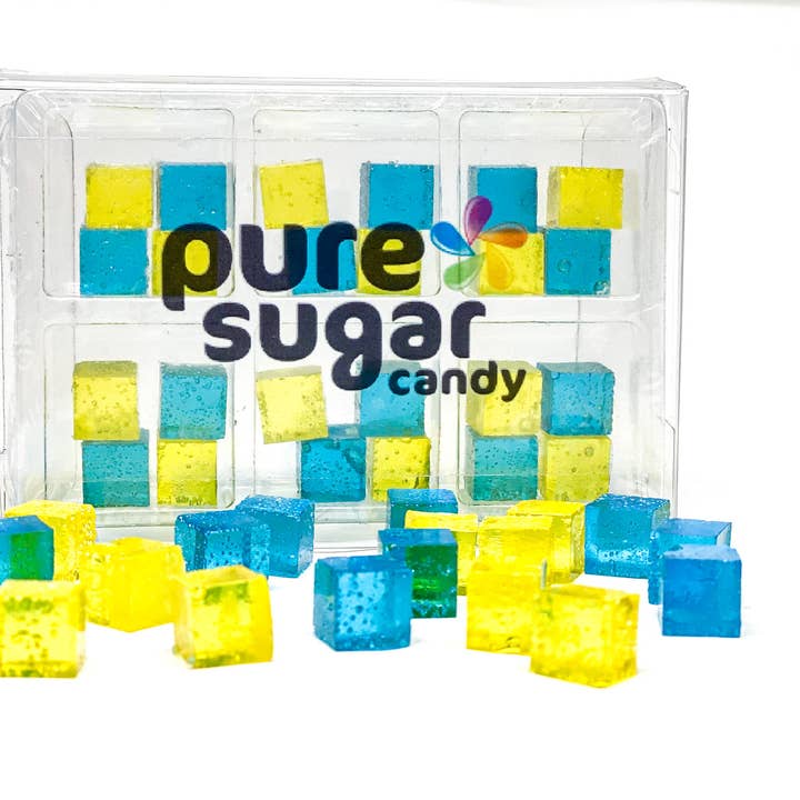 Pure Sugar Candy - Wholesale Hard Candy - Blue Raspberry Lemonade - Hard Candy Cubes