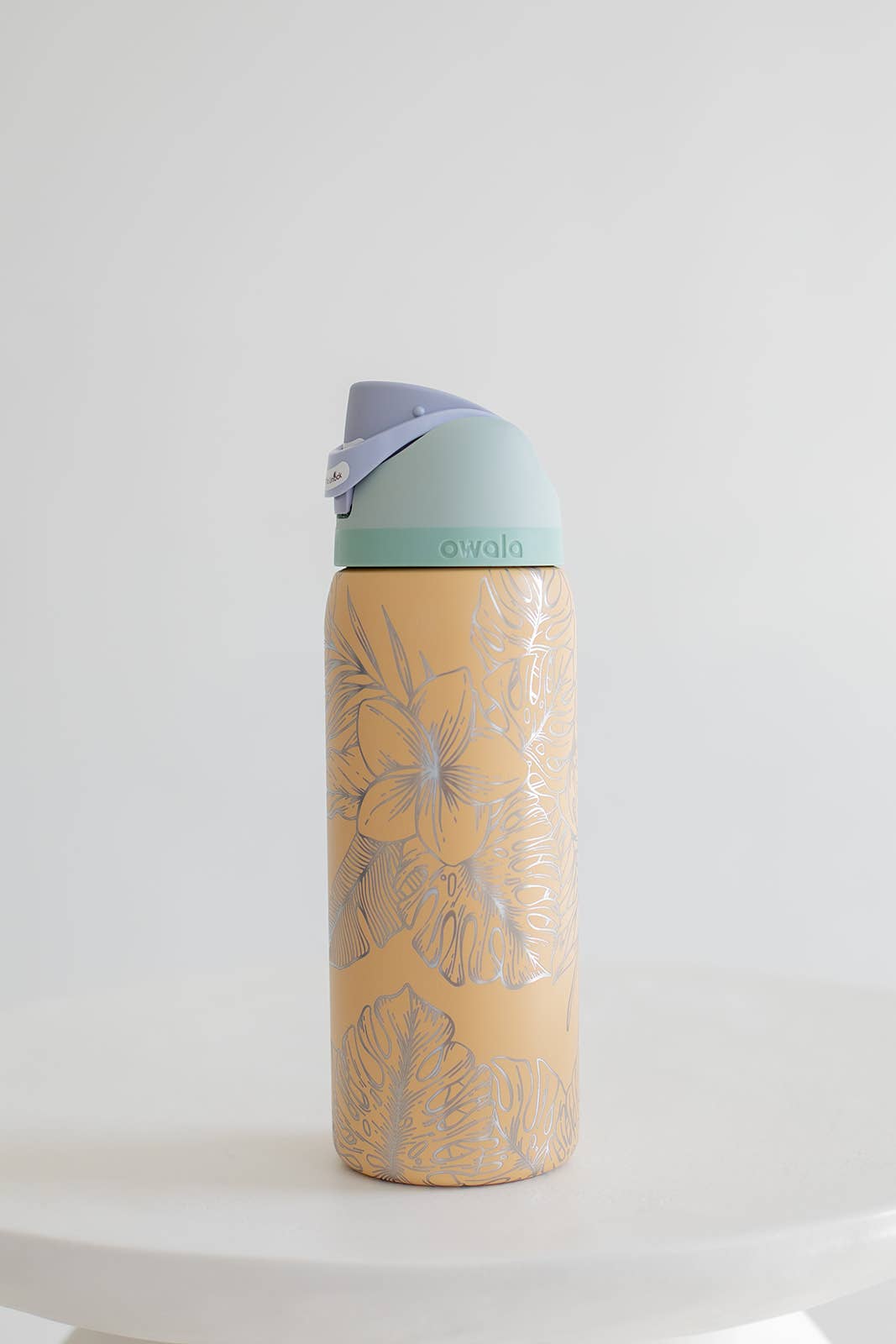 KNOTS + NOOK - Wholesale Insulated Mug/Tumbler - MONSTERA ENGRAVED OWALA FREESIP 32OZ STAINLESS TUMBLER2