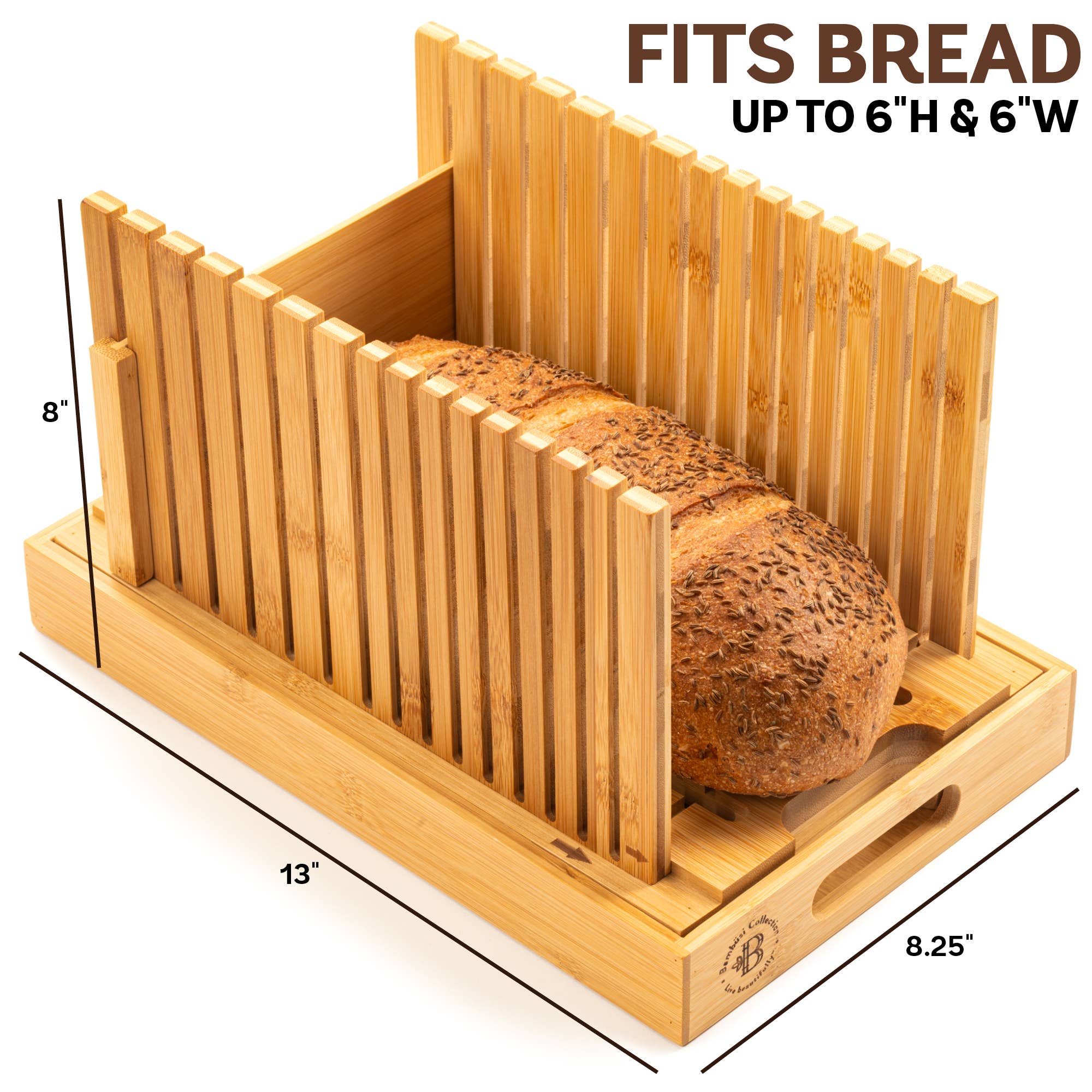 Bambusi - Wholesale Bread Mix - Adjustable Bamboo Bread Slicer for Homemade Loaves9