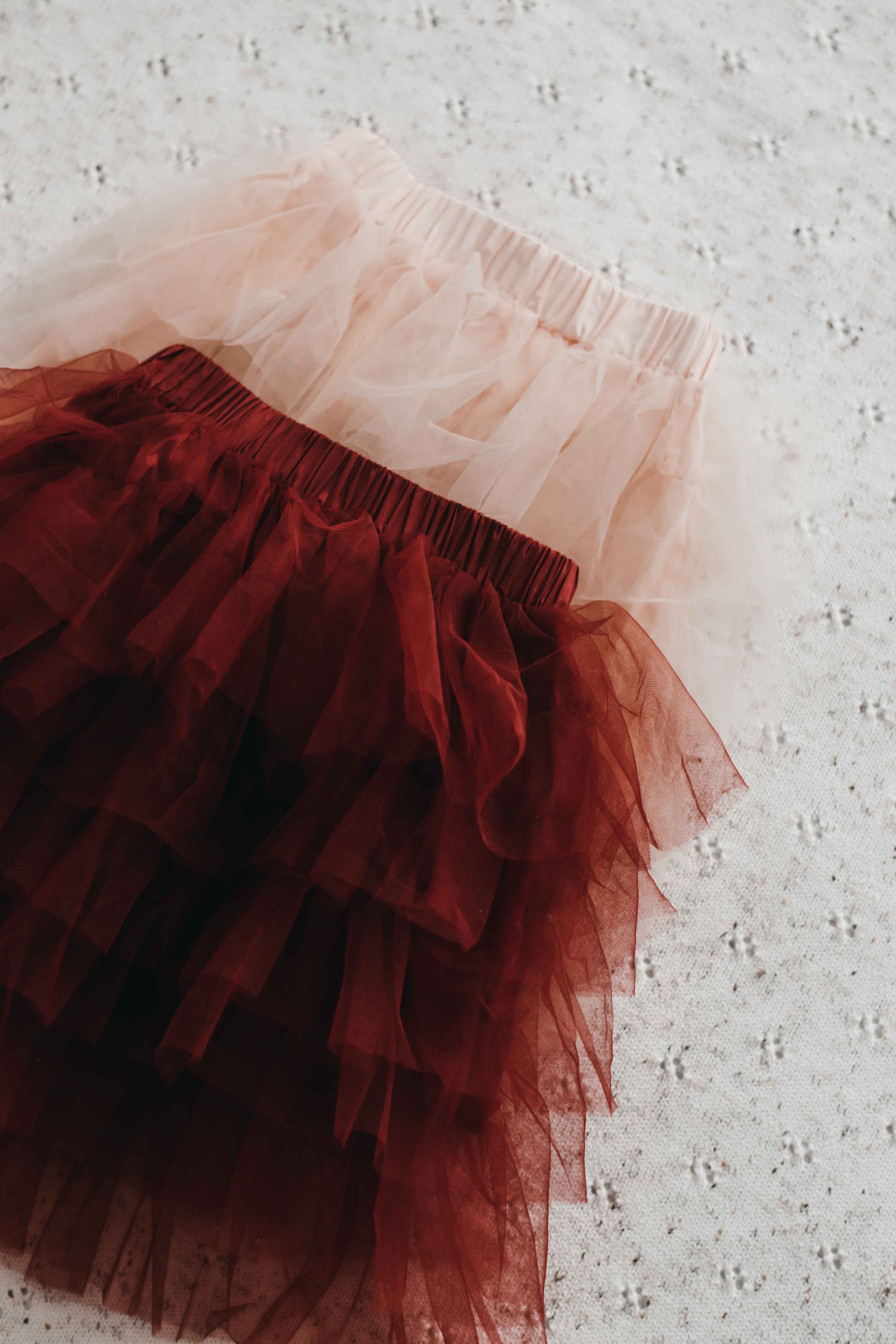 Bencer & Hazelnut - Vente Jupe – enfant - Jupe en tulle : Rouge1