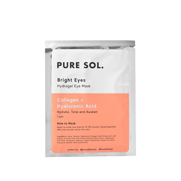 PURE SOL. - Wholesale Eye Treatment Mask - Bright Eyes Collagen Eye Mask - Single Sachet10
