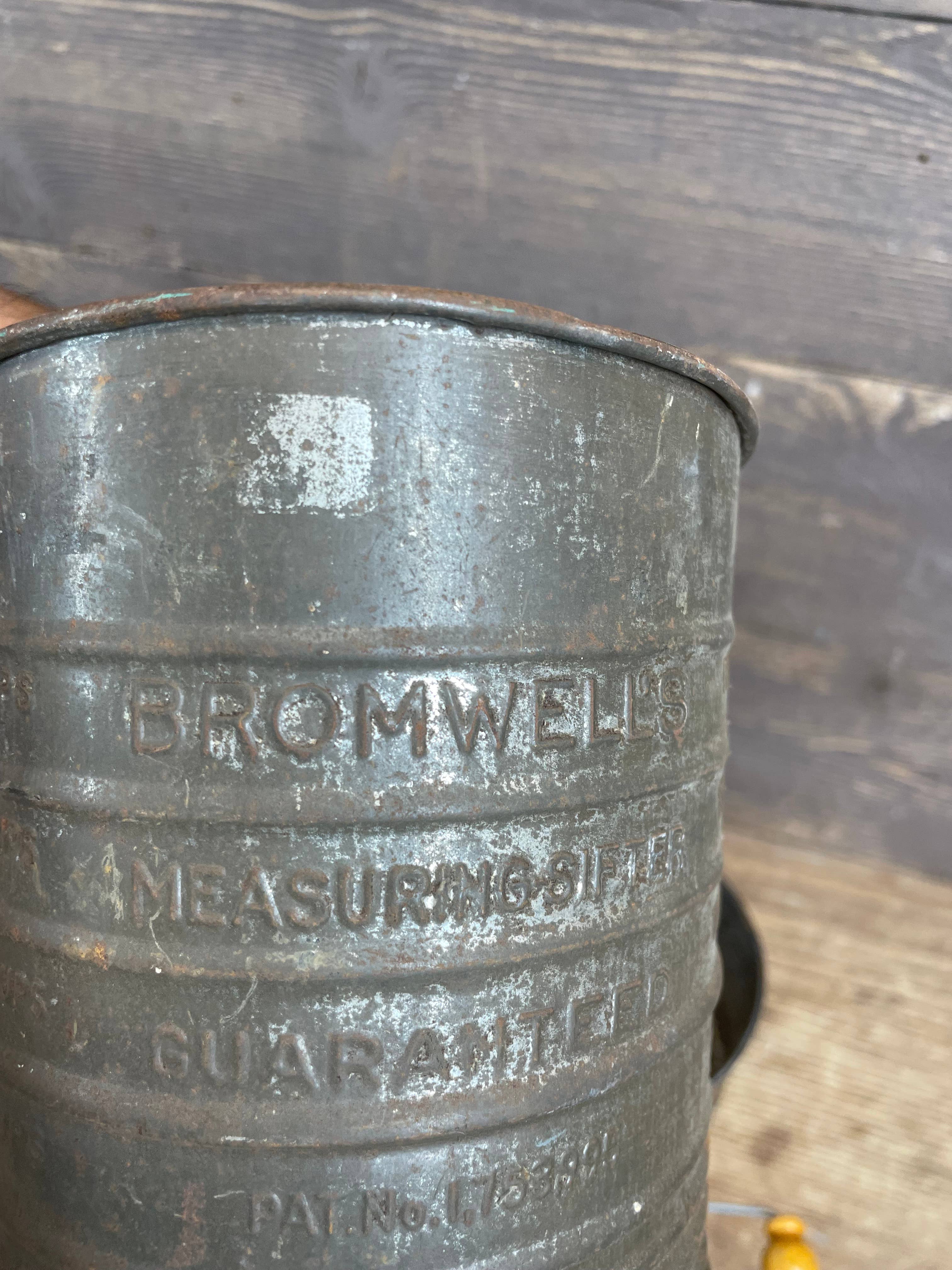 My Amigos Imports - Wholesale Sifter - CLEARANCE-Antique-ER-Vintage Metal Flour Sifter-7x6 inch-$123