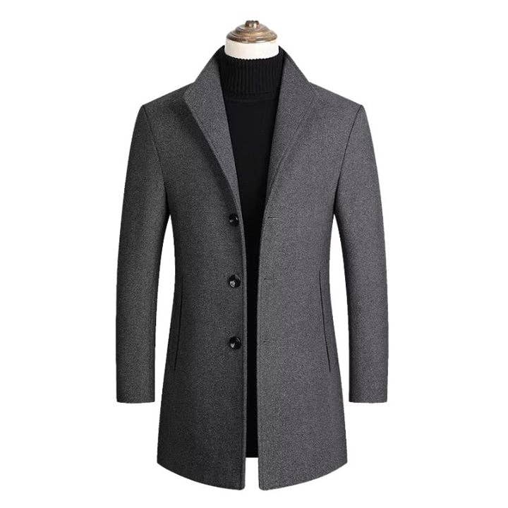 Rhinestone Belt Store - Wholesale Coat - Men's - Men's Wool Blend Coat2