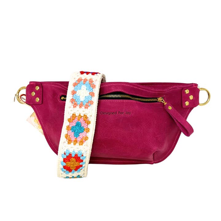 Designed For Joy - Wholesale Crossbody Bag - Women's - Leather Crossbody Sling Bag, Medium Size - The Rosie3