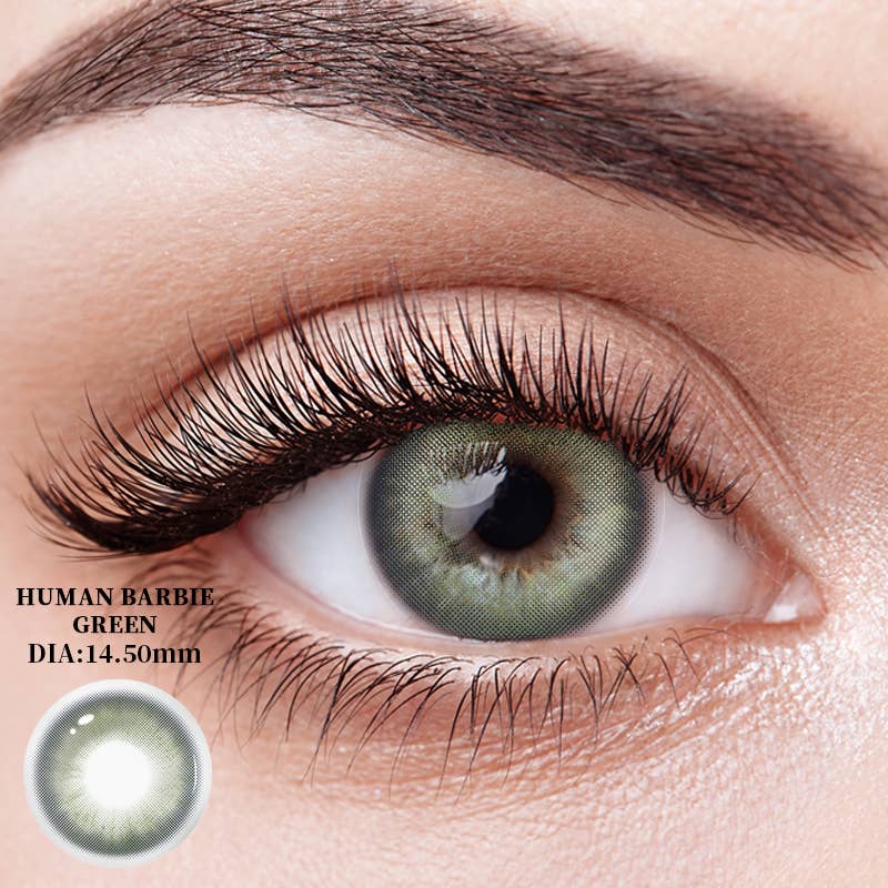 ELKLENS – Engroshandel Kontaktlinser – ELKLENS Barbie Grønne Kontaktlinser1