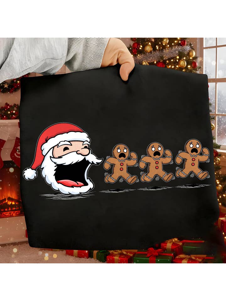 NVC Ecommerce LLC - Wholesale T-Shirt (Graphic) - Women's - Retro 90s Christmas Santa Tee, Funny Merry Greenmas Sweate1