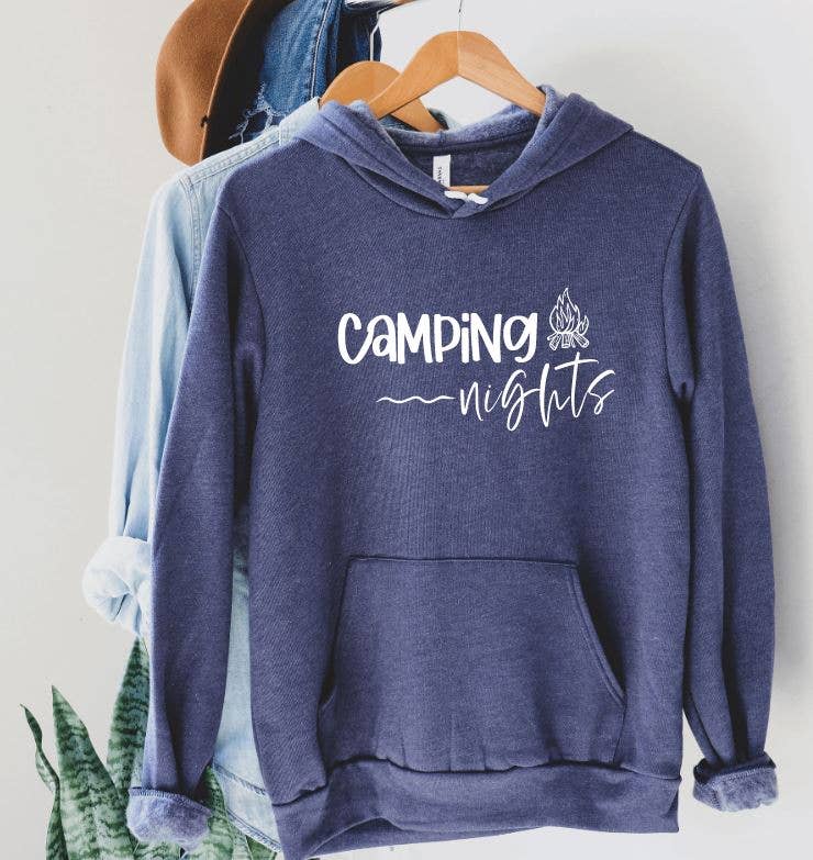 Tron Tron Graphic Wear - Vente Sweat à capuche – femme - Sweat à capuche Camping Nights #855