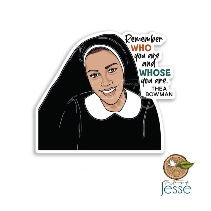 The Stump of Jesse - Wholesale Sticker - Sister Thea Bowman Waterproof Catholic Sticker